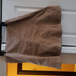 Khaki courderoy skirt